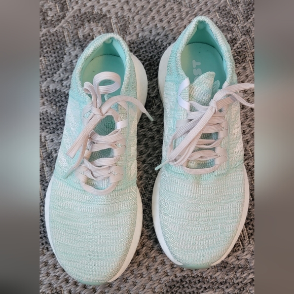 Adidas pure boost - mint green & grey sz 7 - Picture 5 of 5
